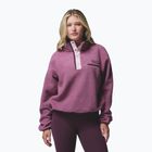 Női polár pulóver Columbia Helvetia II Cropped Half Snap Fleece antique mauve/mineral pink
