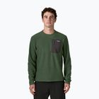 Férfi pulóver Patagonia R1 Air Crew treeline green