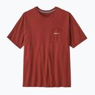 Férfi póló Patagonia Boardshort Logo Pocket Responsibili rusty red