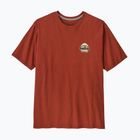 Férfi póló Patagonia Great Waves Responsibili-Tee rusty red