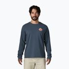 Férfi hosszú ujjú póló Patagonia Great Waves Responsibili-Tee LS summit blue