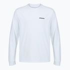 Férfi hosszú ujjú póló Patagonia P-6 Logo Responsibili fiber white