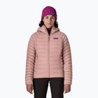 Női pehelykabát Patagonia Down Sweater Hoody moonrise taupe