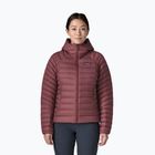 Női pehelykabát Patagonia Down Sweater Hoody dark ruby