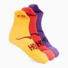 Zokni HOKA No-Show Run Sock 3-pack egg yolk/cerise/virtual violet