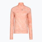 Női futópulóver HOKA Skyform Half Zip CLF PRT sunstone print