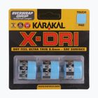 Squash ütőfólia Karakal X-Dri Grip 3 db kék.