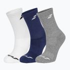 Zokni Babolat 3 darab white/estate blue/grey