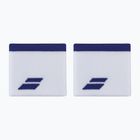 Csuklópánt Babolat Logo Wristband 2 db white/sodalite blue