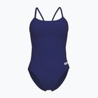Női egyrészes fürdőruha arena Lace Back Solid navy/fehér