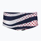 Férfi arena úszó boxeralsó Multi Stripes Swim Alacsony derekú rövidnadrág navy multi