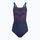 Női egyrészes fürdőruha arena Foggy Dots Swim Pro Back navy / blue cosmo