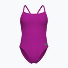 Női egyrészes fürdőruha Arena Team Swimsuit Challenge Solid very fuchsia/team green