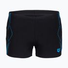 Férfi úszó boxer nadrág arena Graphic Swim Short black/turquoise
