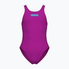 Gyerek egyrészes fürdőruha Arena Team Swim Tech Solid very fuchsia/water