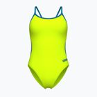 Női egyrészes fürdőruha Arena Lace Back Solid artic lime/blue cosmo