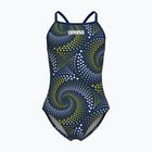 Gyerek egyrészes fürdőruha arena Fireflow Lightdrop Back navy/team navy yellow