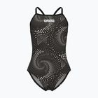 Gyerek egyrészes fürdőruha arena Fireflow Lightdrop Back black/team black