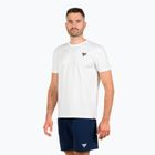 Férfi teniszpóló Tecnifibre Graphic Tee Stretch white