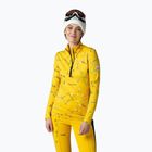 Női melegítő pulóver Rossignol Booster 1/2 Zip Top 100 sárga