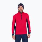 Férfi Rossignol Cieloalto Fleece Fél cipzáras sport pulóver piros