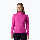 Női polár pulóver Rossignol Mid Layer Stretch Half Zip electric fuchsia