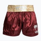 Férfi edzőshort Venum Classic Muay Thai burgundy/gold/white