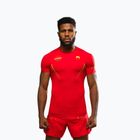 Férfi edzőpóló Venum X WOW FC Rashguards dühös piros/arany
