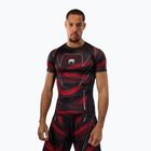 Férfi rashguard Venum Matupa Short Sleeve black/red/silver