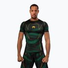 Férfi rashguard Venum Matupa Short Sleeve black/green/gold