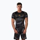 Férfi rashguard Venum Matupa Short Sleeve black/grey/gold
