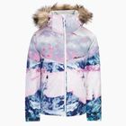 Gyermek snowboard kabát ROXY Jet Ski SE Girl 2021 bright white pyrennes