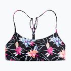 Fürdőruha felső ROXY Active Bralette 2021 anthracite/floral flow