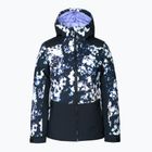 Gyermek snowboard kabát ROXY Silverwinter 2021 true black black flowers