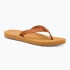 Női ROXY Porto Motif flip flopok barna színben