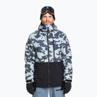 Férfi Quiksilver Mission Printed Block puzzle camo jég áramlás snowboard kabát