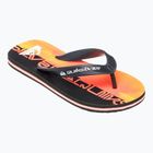 Quiksilver Molokai Art 25 Ifjúsági tüzes korall wordblock flip flopok