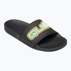 Quiksilver férfi Rivi Wordmark Slide II fekete rasta flip-flopok