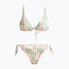 Női kétrészes fürdőruha ROXY Hibiscus Daze Elongated Tri basil party hullámok yw