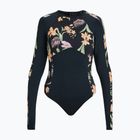 Női egyrészes fürdőruha ROXY Fashion antracit island escape