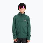Gyerek snowboard pulóver Quiksilver Steep Point Full Zip trekking green