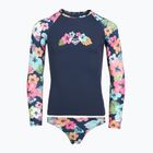 Hosszú ujjú felső + fürdőruha alsó ROXY Morning Flower Lycra Set mood indigo morning flowers