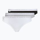 Női bugyi Lacoste 8F1338 3 pár black/white/silver chine
