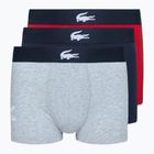 Lacoste boxeralsó 5H1803 BCK 3 pár tengerészkék/ezüst porcelán/piros