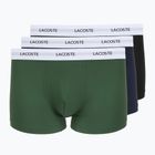 Férfi boxeralsók Lacoste 5H5150 3 pár black/green/navy blue