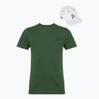 Lacoste férfi teniszpóló TH1044 zöld/tengerészkék