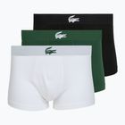 Férfi boxer nadrág Lacoste 5H5441 3 pack white/green/black