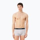 Férfi boxer nadrág Lacoste 5H1300 3 pack silver chine/flagstone/black
