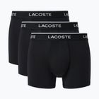 Férfi boxer nadrág Lacoste 5H3202 Microfibra Negro 3 pack black