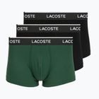 Férfi boxer nadrág Lacoste 5H1300 3 pack black/green